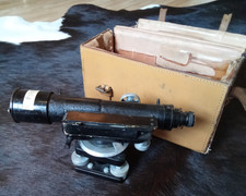 Vintage ER Watts And Sons Theodolite With Leather Case 63844