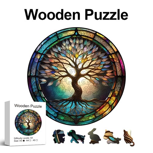 Colorful tree wooden - 3d,