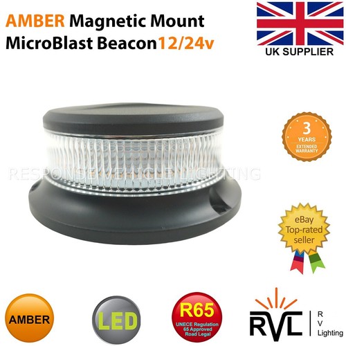 Amber beacon led magnetic - amber,