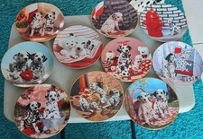 The Hamilton Collection 10 Dalmatian Dog Plates From Different Collections RARE