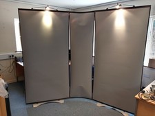 Twist 3-banner Trade Show Stand With Lights And Hard Case