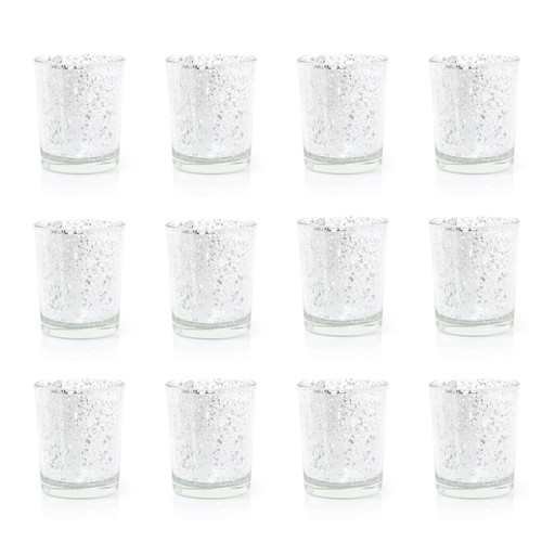 Pack silver mercury glass - silver,