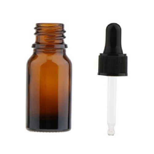 Amber glass dropper - 1x/5x,