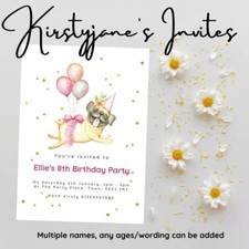 Birthday party invitations