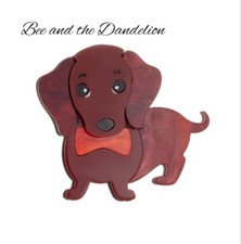 Dachshund Sausage Dog Brooch ~