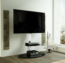 Oval Column TV Mount Stand 