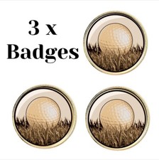 3 x Golf Ball On Fairway (BU5)