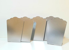 5 NECKLACE STANDS ACRYLIC MIRROR COUNTER DISPLAY. 21cms TALL, 15 cms WIDE. NEW