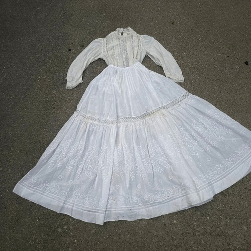 Antique edwardian white cotton - antique,