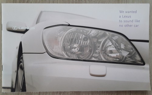Lexus range mailer brochure - lexus,