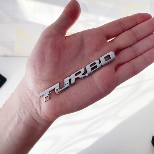 Silver turbo logo metal - 3d,
