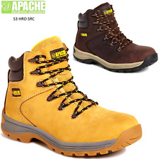 Apache S3 Apprentice Nubuck Leather Steel Toe-Cap Midsole Safety Work Boots Size