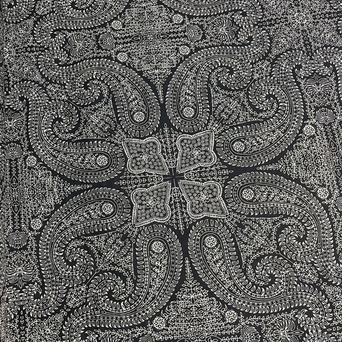 White floral 100 cotton - white,