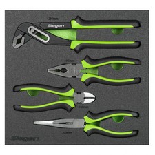 Sealey Siegen Plier 4 Piece Set Comfort Grip Pliers Water Pump Combination FD25