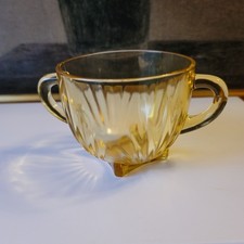 Federal Glass Star Amber Open