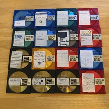 16 X TDK Minidisc Bundle Mixed Colours 74 & 80 Minutes