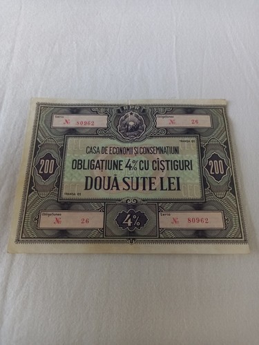 Old obligațiune doua - old, obligațiune,