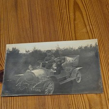 WW1  Soldier...  Uniform ....Military.....motor car... Postcard Real Photo