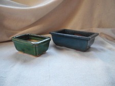 JAPANESE GLAZED BONSAI DISHES