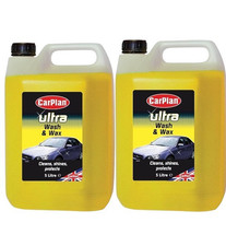2X CarPlan Car Wash Shampoo &Wax Protective Layer 5L Care Cleaner-Remove Dirt