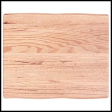 Table Top Light Brown 60x50x(2-6) cm Treated Solid Wood Live Edge
