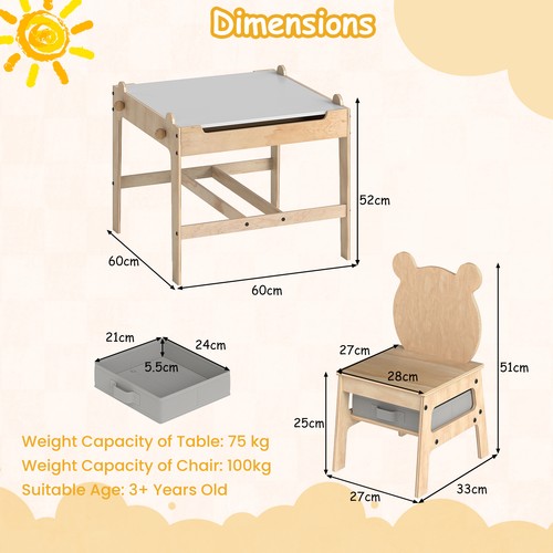 Wooden activity desk set - activity,
