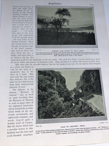 Argyllshire 1924 kerrera - kerrera, &