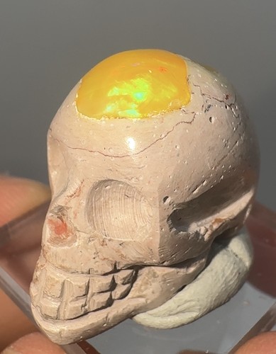 Mexican fire opal - fire, into
