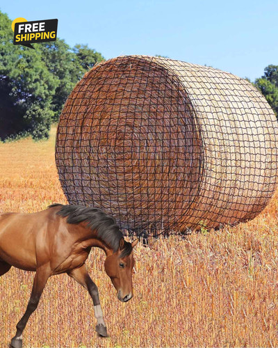 5x5ft round bale - net,, slow