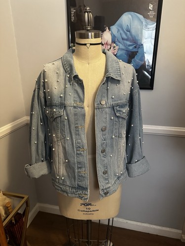 Superdown pearl denim - pearl, jacket