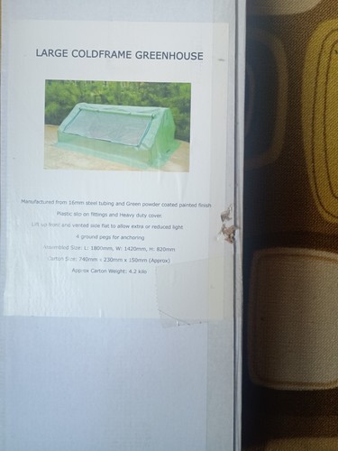 Large coldframe greenhouse - large,