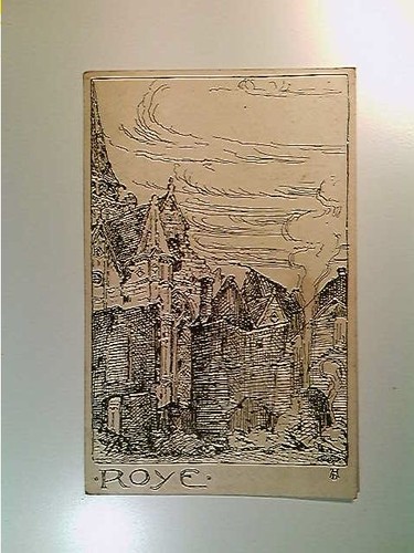 Roye somme ink drawing - roye,,