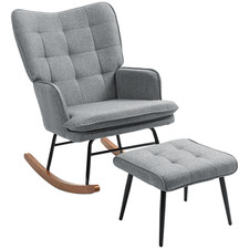 Homcom rocking chair with - rocking,