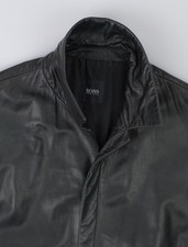 Hugo Boss Leather Jacket Mens