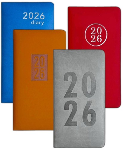 2026 slim diary cute embossed - slim,