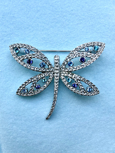Swarovski dragonfly brooch - swarovski,