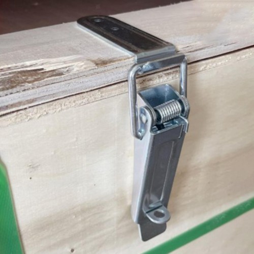 Trailer lift gate latches over - lift,