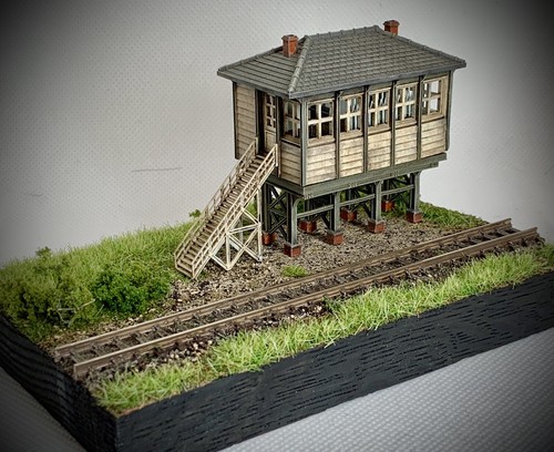 Gauge model railway building - model,