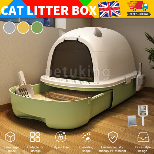 Extra large hooded cat litter - hooded,