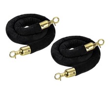 8 Feet Black Velvet Stanchion