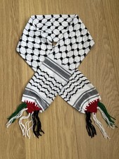 Palestinian hattah black and white scarf Great for graduation stole sash
