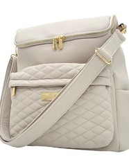 Beige nappy changing bag