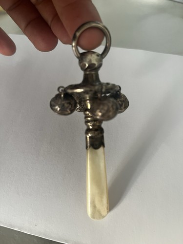 Antique silver mother of - &,