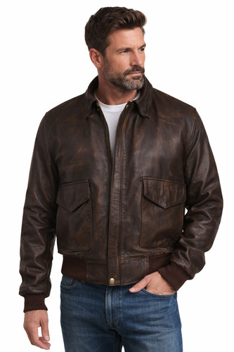 Men flight jacket brown - men's, a-2