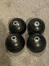 Set of 4 indoor/lawn bowls, Size 1, made By GREENMASTER