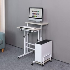Emall Life Adjustable Standing Computer Desk, Standing Adjustable Laptop Cart