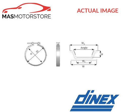 Exhaust system clip clamp - exhaust,
