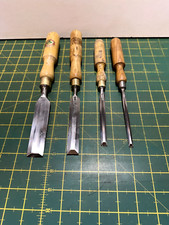 Nice Graduated Set of 4 no. Marples Bevel Edge Wood Working Chisels