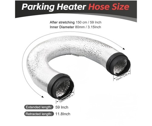 80mm diesel heater - heater, ducting