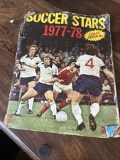 Bin Soccer Stars 1977-1978 Football Sticker Album Incomplete